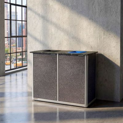 Origin&trade; Infinity Duo Recycling Station 2 Waste Streams - 2 x 26 Gallons